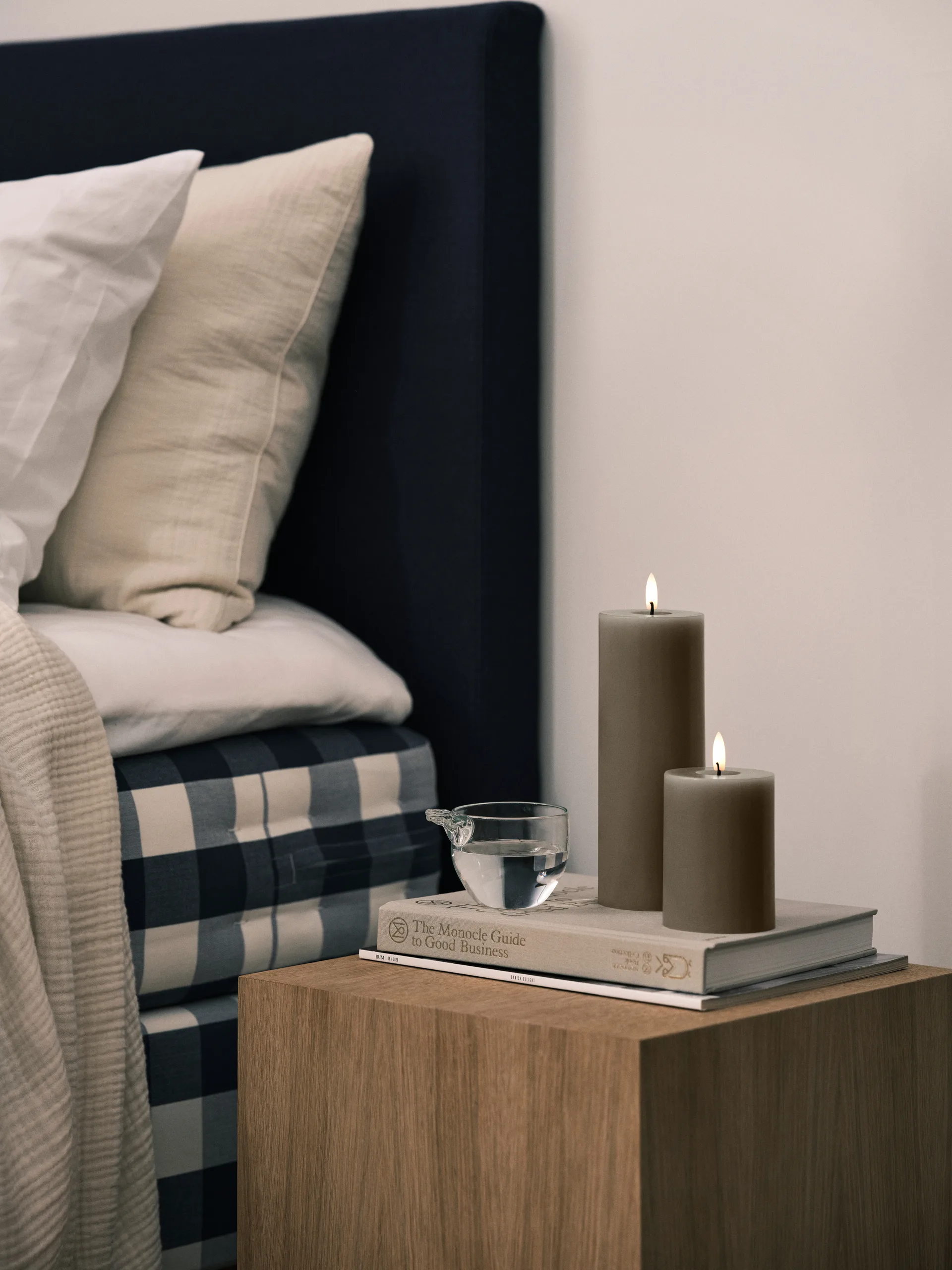 Vela LED ester & erik, 77 Caviar, 20 cm ester & erik