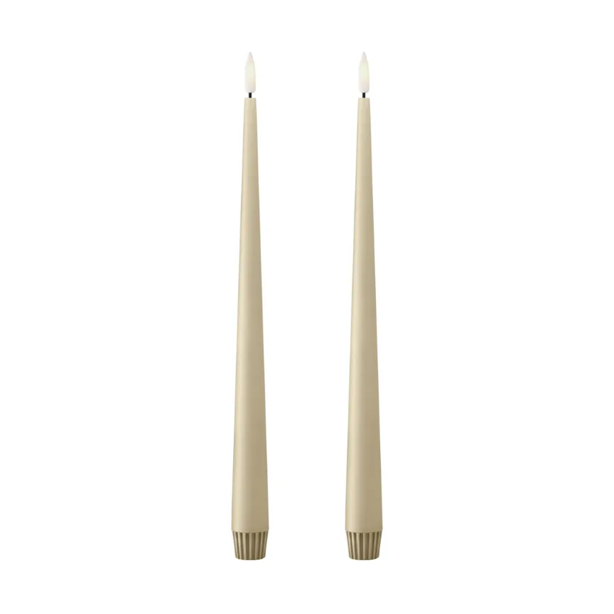 Velas LED ester & erik, 2-pack, 14 Pale ginger , 30 cm ester & erik