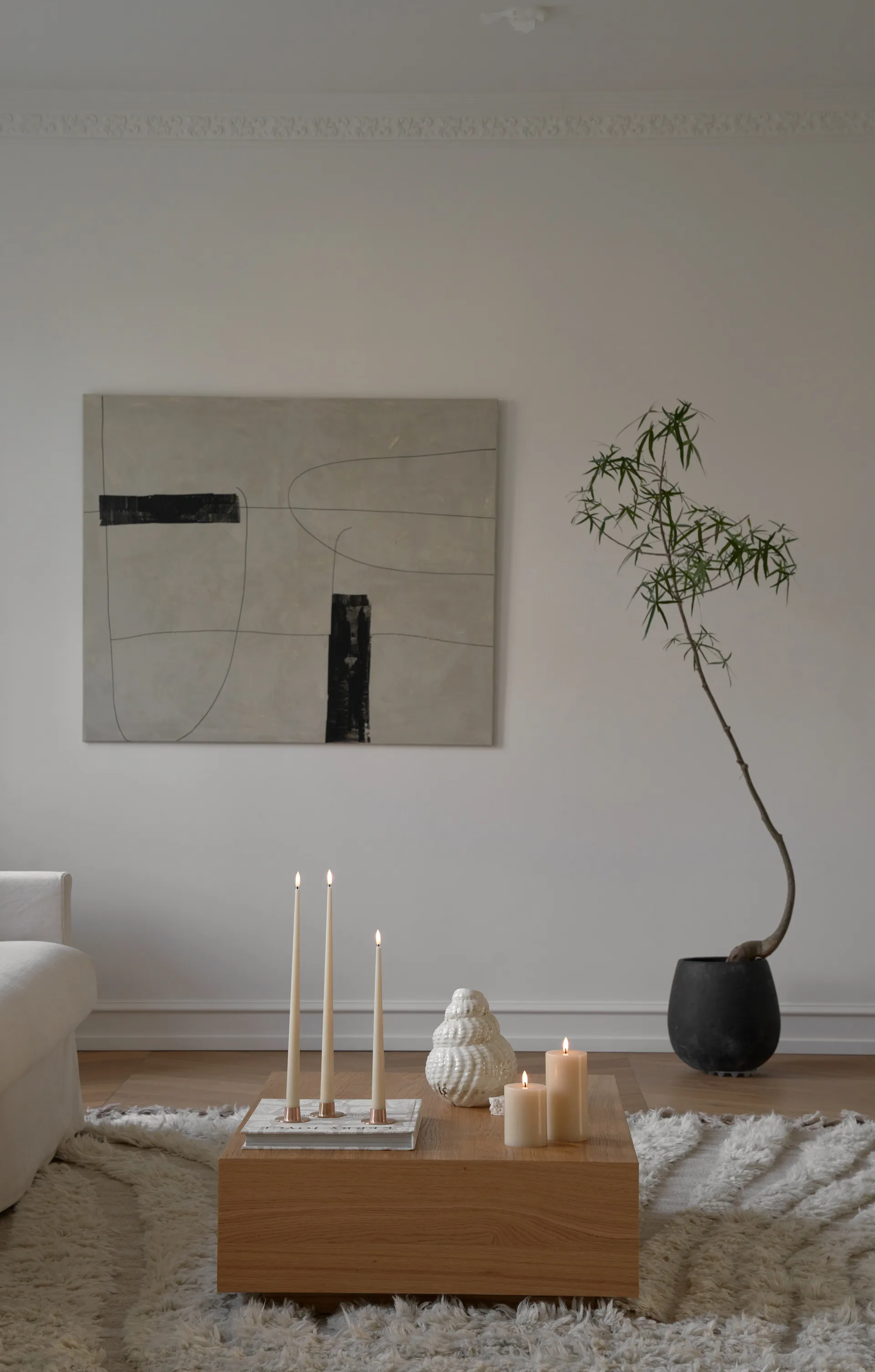 Velas LED ester & erik, 2-pack, 14 Pale ginger, 40 cm ester & erik