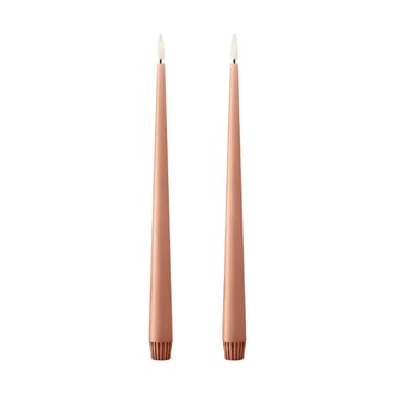 Velas LED ester & erik, 2-pack - 20 Rosy caramel , 30 cm - ester & erik