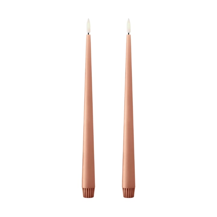 Velas LED ester & erik, 2-pack - 20 Rosy caramel , 30 cm - Ester & erik