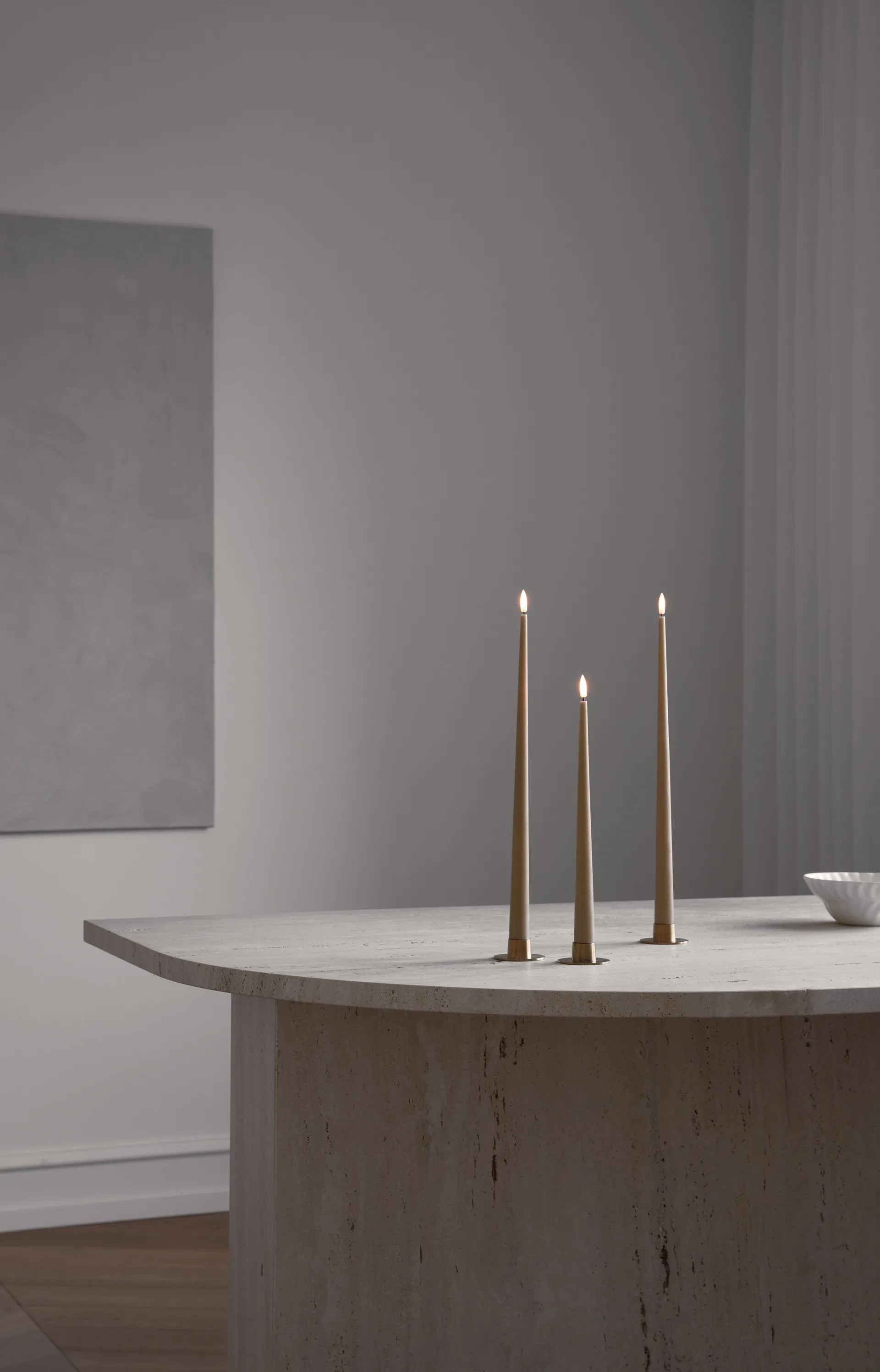 Velas LED ester & erik, 2-pack, 20 Rosy caramel , 30 cm ester & erik