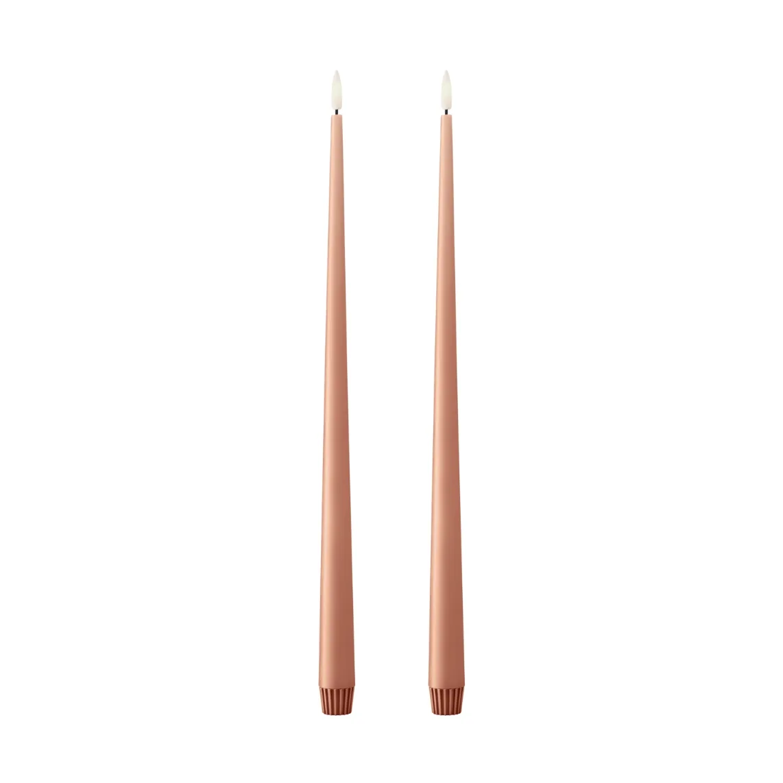 Velas LED ester & erik, 2-pack, 20 Rosy caramel, 40 cm ester & erik