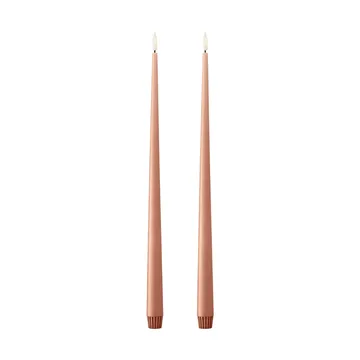 Velas LED ester & erik, 2-pack - 20 Rosy caramel, 40 cm - ester & erik