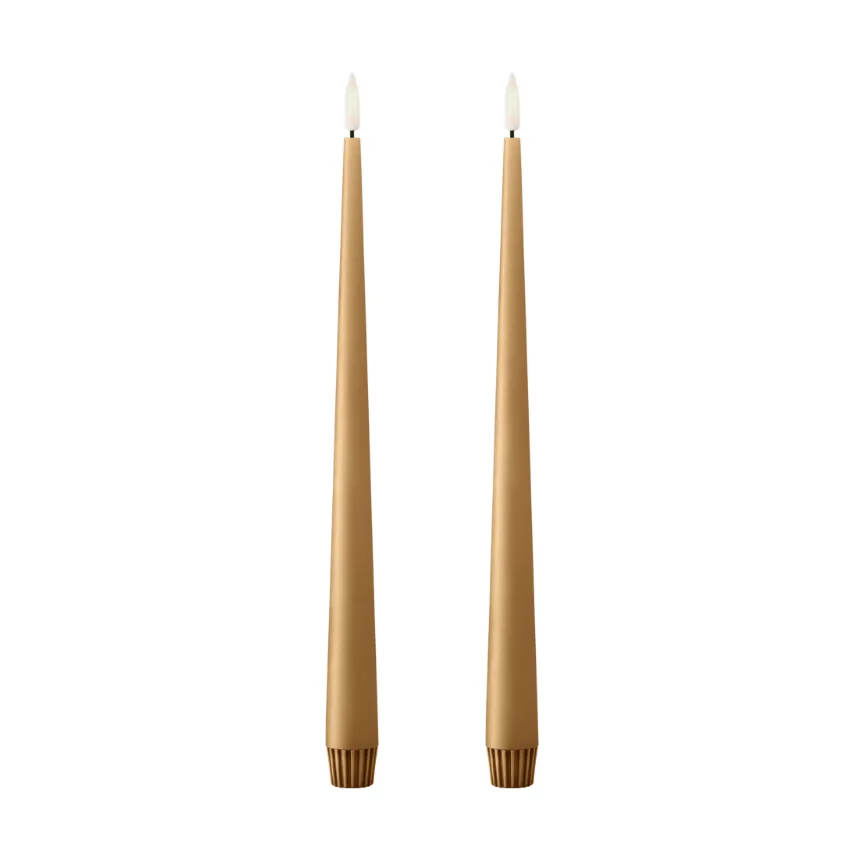 Velas LED ester & erik, 2-pack, 27 Almond butter , 30 cm ester & erik