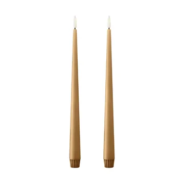 Velas LED ester & erik, 2-pack - 27 Almond butter , 30 cm - ester & erik