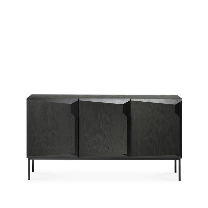 Aparador Stairs 3 puertas - Roble tintado negro 150x80x46 cm - Ethnicraft