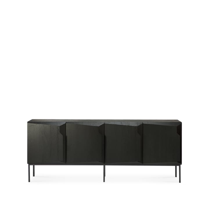 Aparador Stairs 4 puertas - Roble teñido negro 200x80x46 cm - Ethnicraft