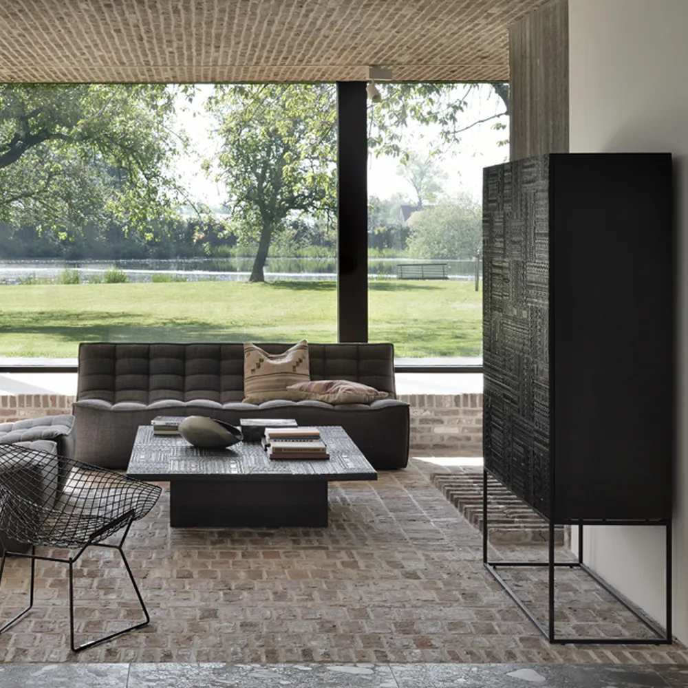 Armario Ancestors Tabwa , Teca 3 puertas-2 cajones 126x180 Ethnicraft