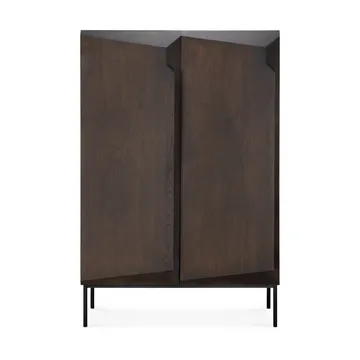 Armario Stairs  - Roble lacado en marrón - 2 puertas, 100x150 cm - Ethnicraft