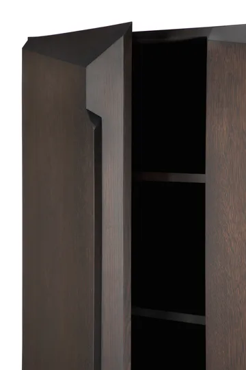 Armario Stairs  - Roble lacado en marrón - 2 puertas, 100x150 cm - Ethnicraft