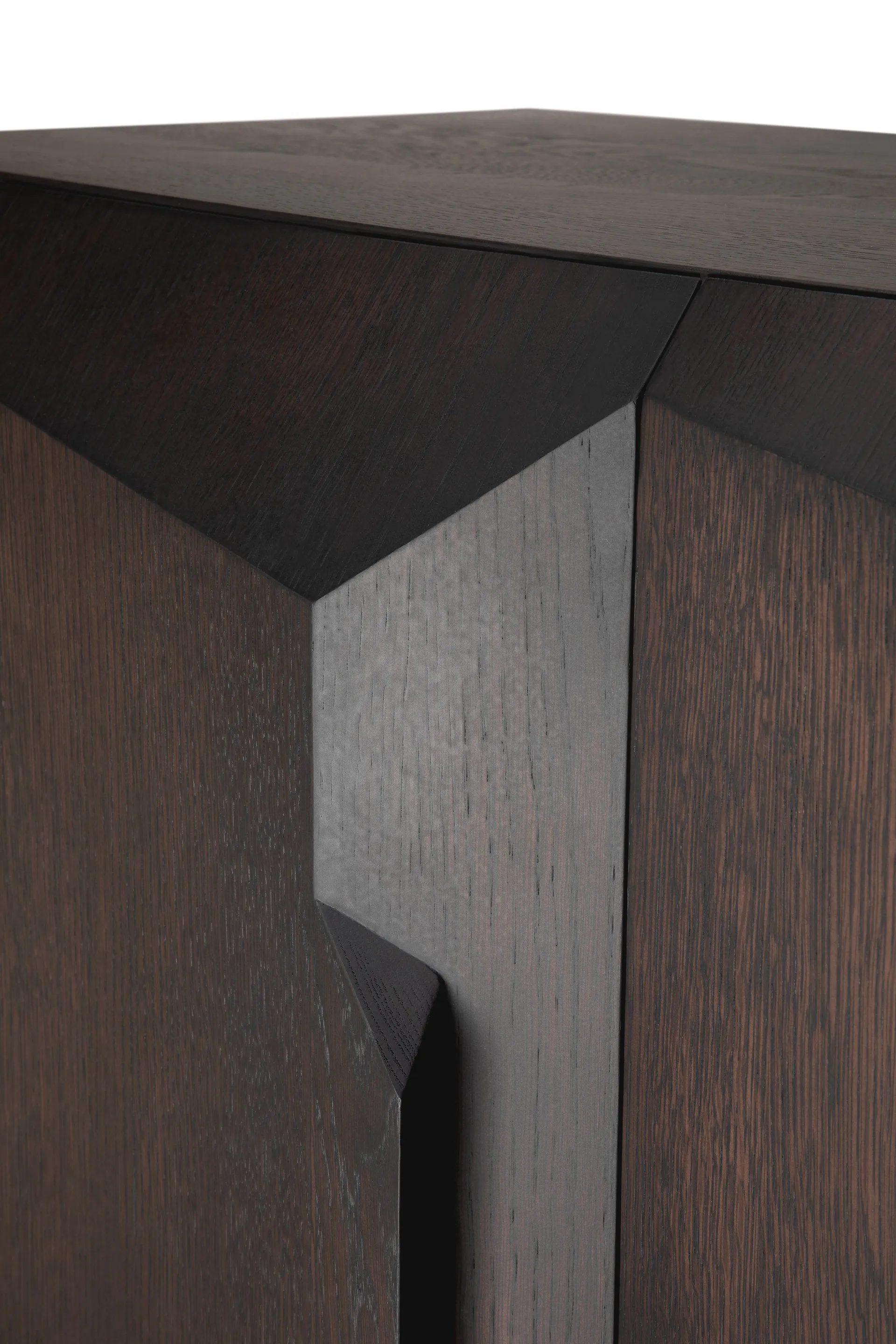 Armario Stairs , Roble lacado en marrón - 2 puertas, 100x150 cm Ethnicraft