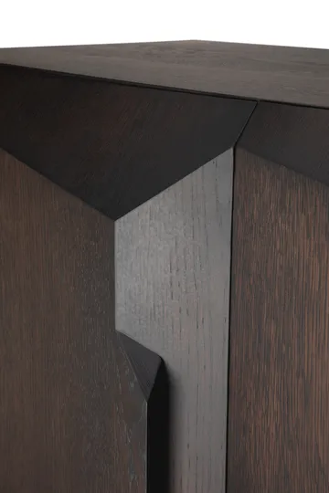 Armario Stairs  - Roble lacado en marrón - 2 puertas, 100x150 cm - Ethnicraft