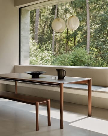 Banco PI 146x35 cm - Lackad teak brown - Ethnicraft