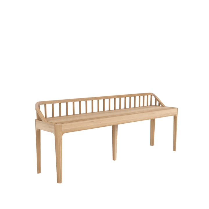 Banco Spindle 60x150 cm, Roble con respaldo Ethnicraft