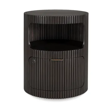 Boomerang cajonera - Dark brown mahogny, Ø45 cm - Ethnicraft