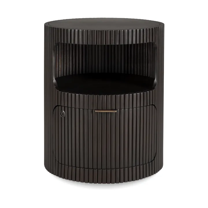 Boomerang cajonera - Dark brown mahogny, Ø45 cm - Ethnicraft