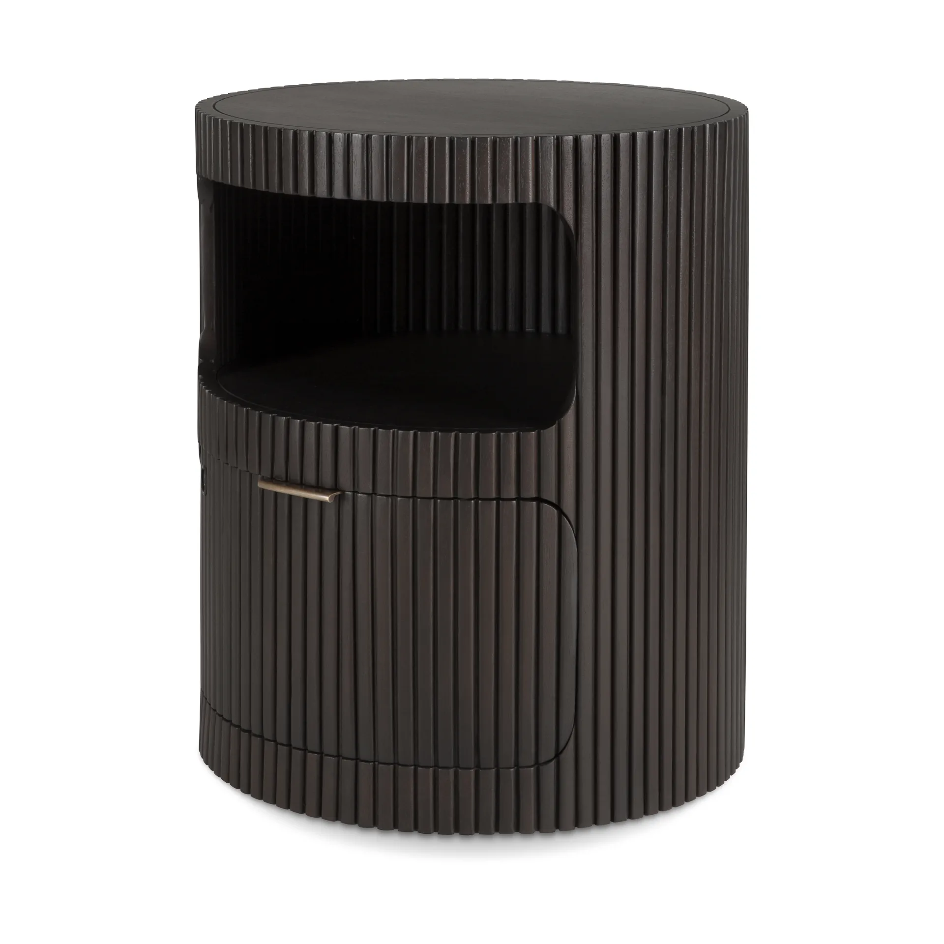 Boomerang cajonera, Dark brown mahogny, Ø45 cm Ethnicraft