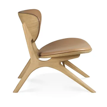 Butaca Lounge Eye - Roble lacado-cuero Sienna - Ethnicraft