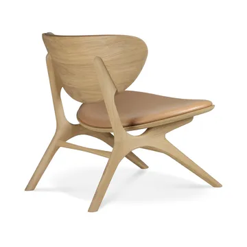 Butaca Lounge Eye - Roble lacado-cuero Sienna - Ethnicraft