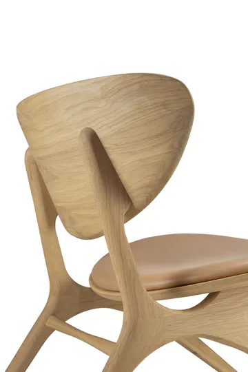 Butaca Lounge Eye - Roble lacado-cuero Sienna - Ethnicraft