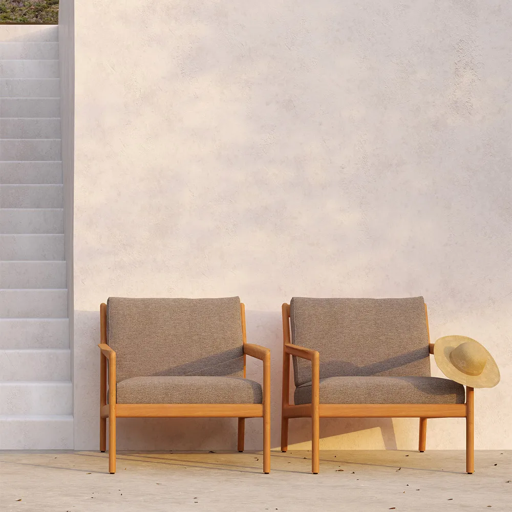 Butaca Lounge Jack outdoor teak, Mocha Ethnicraft