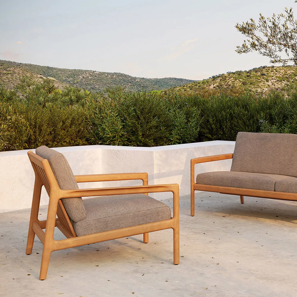 Butaca Lounge Jack outdoor teak, Mocha Ethnicraft