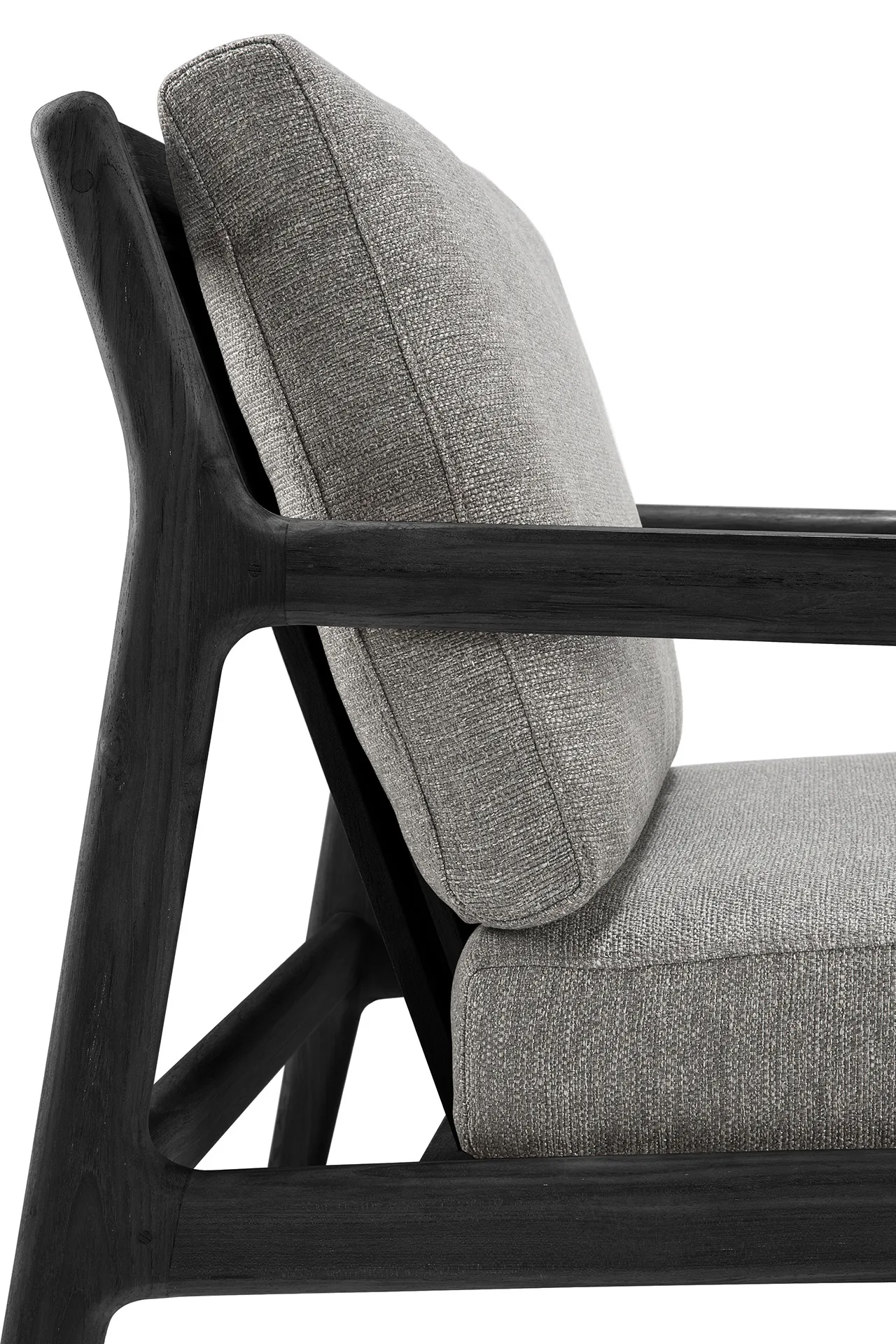 Butaca Lounge Jack outdoor teca lacado negro, Mocha Ethnicraft