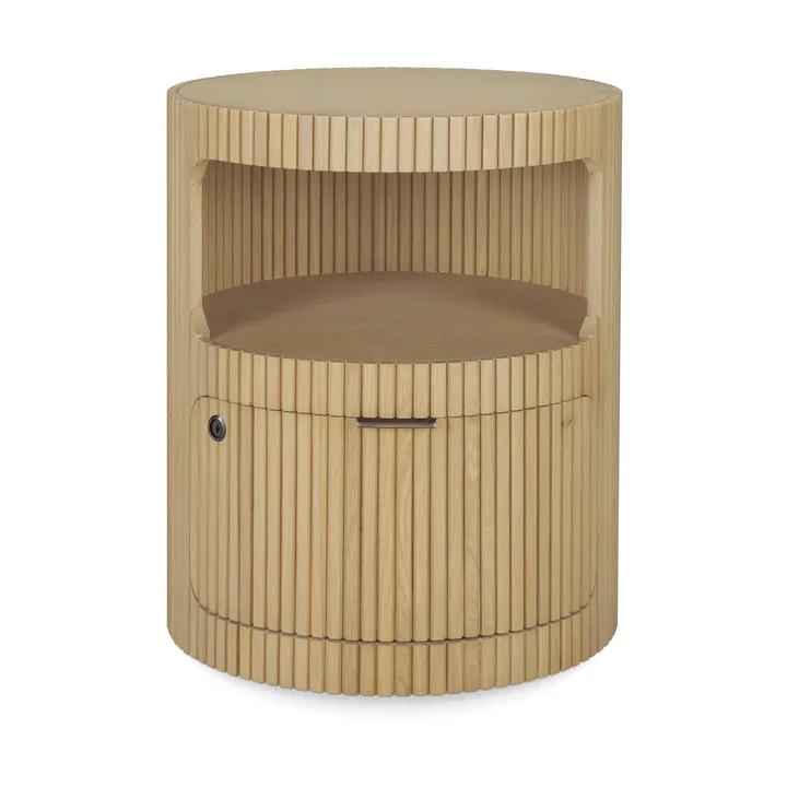 Cajonera Boomerang con cerradura - Roble, Ø45 cm - Ethnicraft