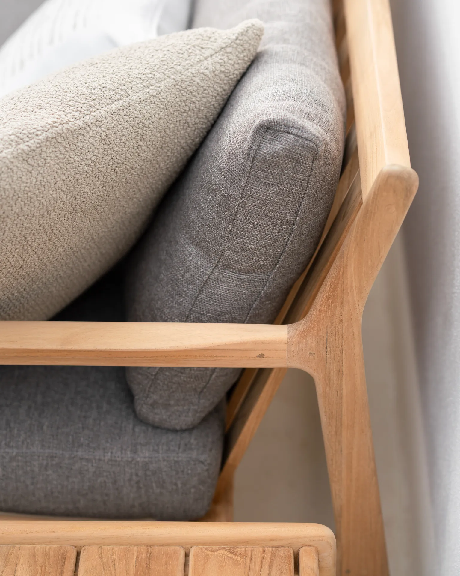 Cojín Boucle outdoor 50x50 cm, Oat Ethnicraft