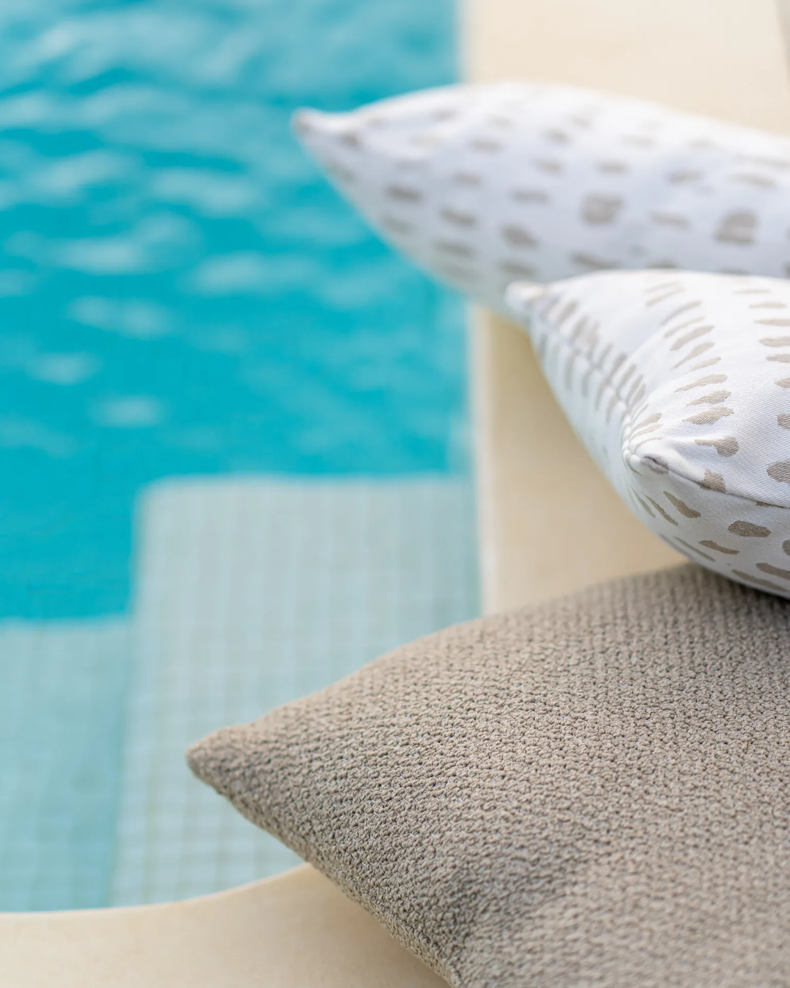 Cojín outdoor Bouclé 40x60 cm, Lumbar (beige) Ethnicraft