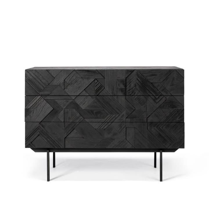 Cómoda Graphic 87x100 cm - Teca negra - Ethnicraft