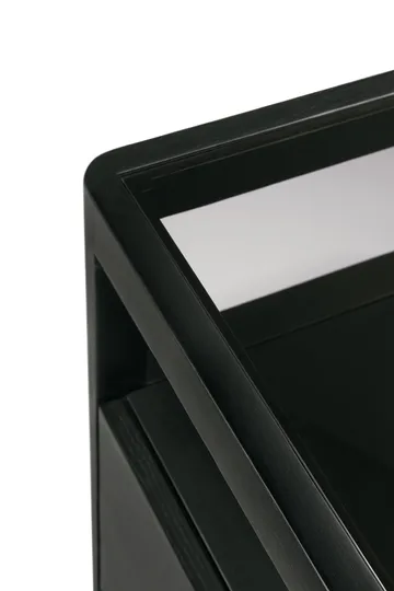 Cómoda Spindle - Roble lacado en negro, 4 cajones - Ethnicraft