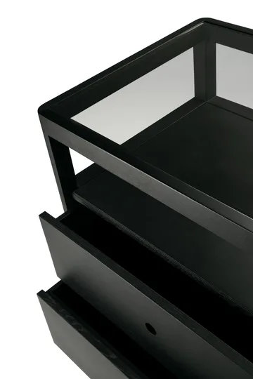 Cómoda Spindle - Roble lacado en negro, 4 cajones - Ethnicraft