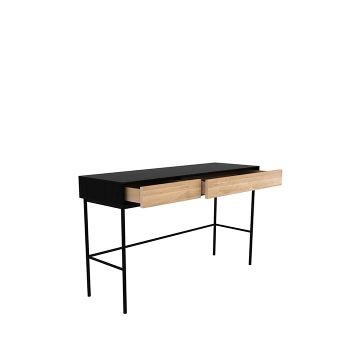 Escritorio Blackbird, Roble negro 2 cajones - estructura negra Ethnicraft