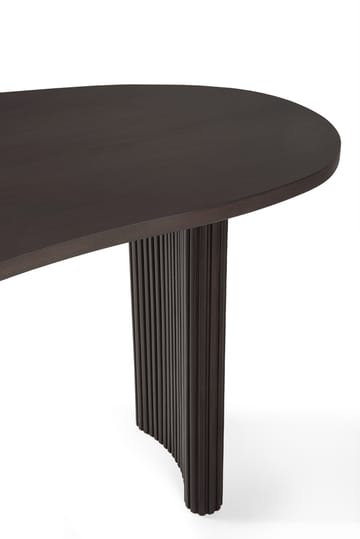 Escritorio Boomerang 160x83x76 cm - Caoba teñida en marrón oscuro - Ethnicraft