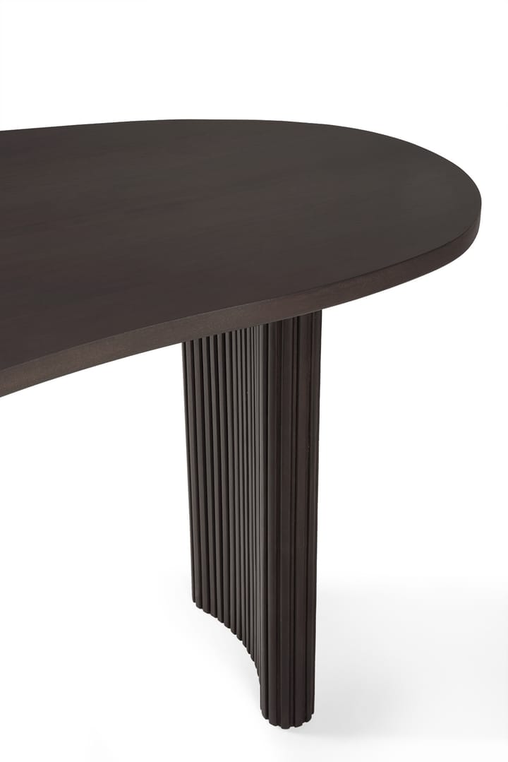 Escritorio Boomerang 160x83x76 cm, Caoba teñida en marrón oscuro Ethnicraft