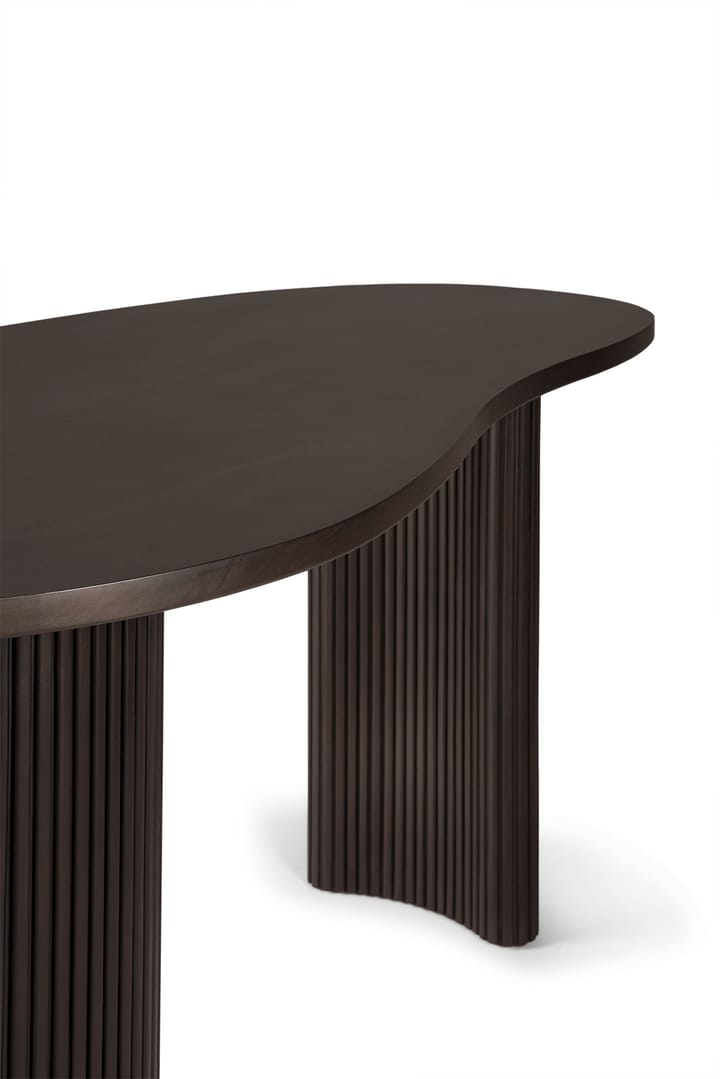Escritorio Boomerang 160x83x76 cm, Caoba teñida en marrón oscuro Ethnicraft