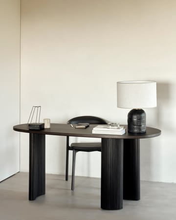 Escritorio Boomerang 160x83x76 cm - Caoba teñida en marrón oscuro - Ethnicraft