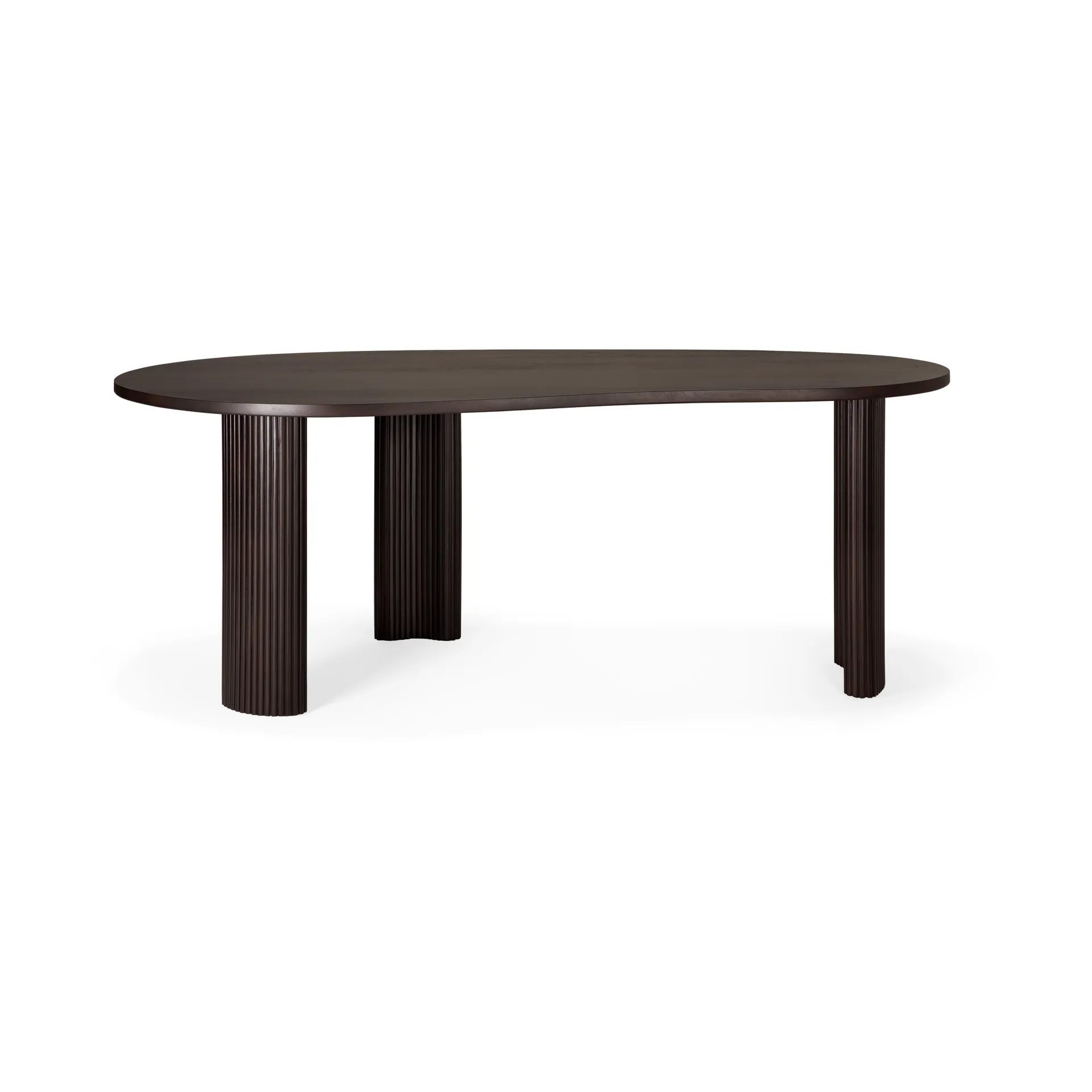 Escritorio Boomerang, Dark brown mahogny, 200×100×76 cm Ethnicraft