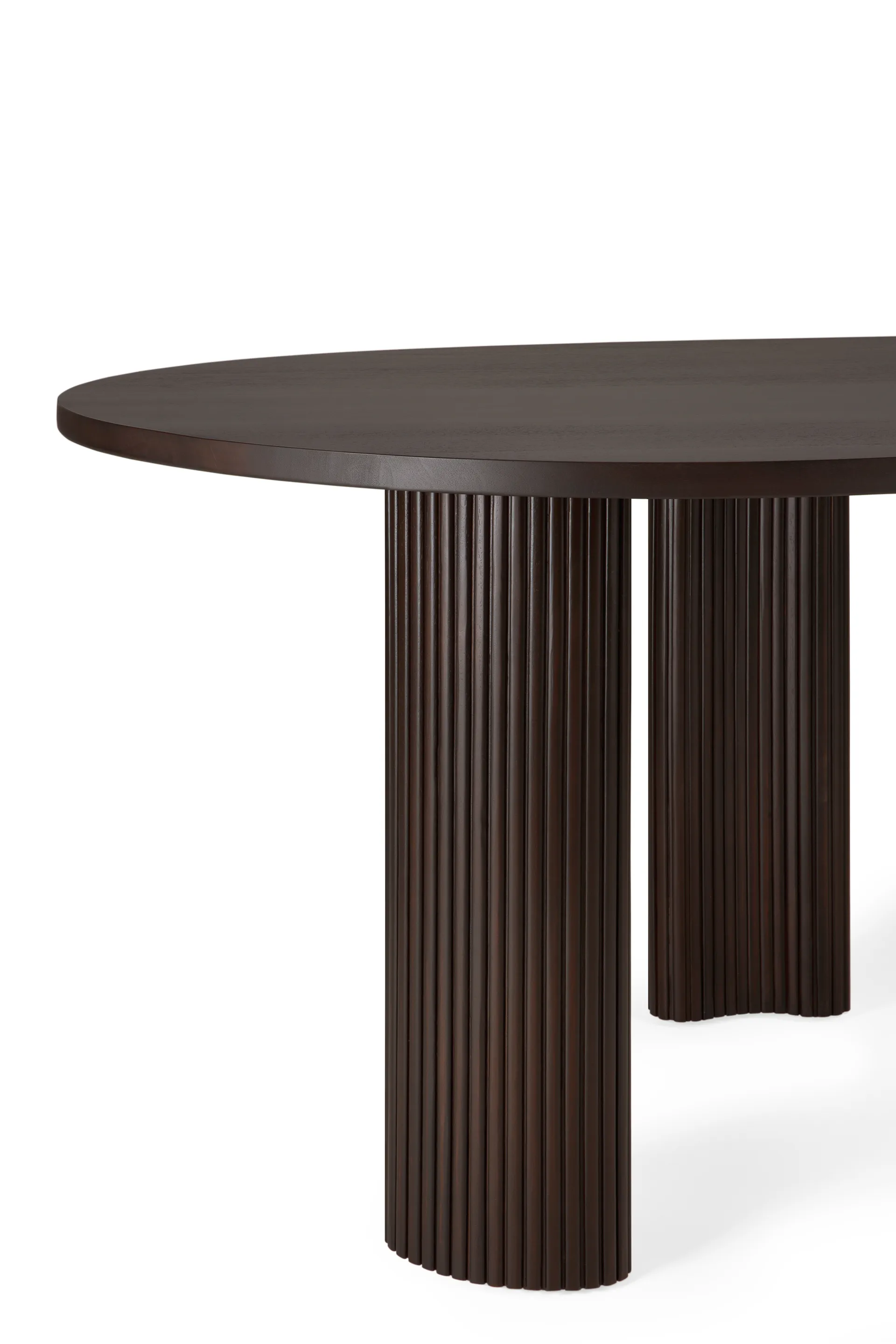 Escritorio Boomerang, Dark brown mahogny, 200×100×76 cm Ethnicraft