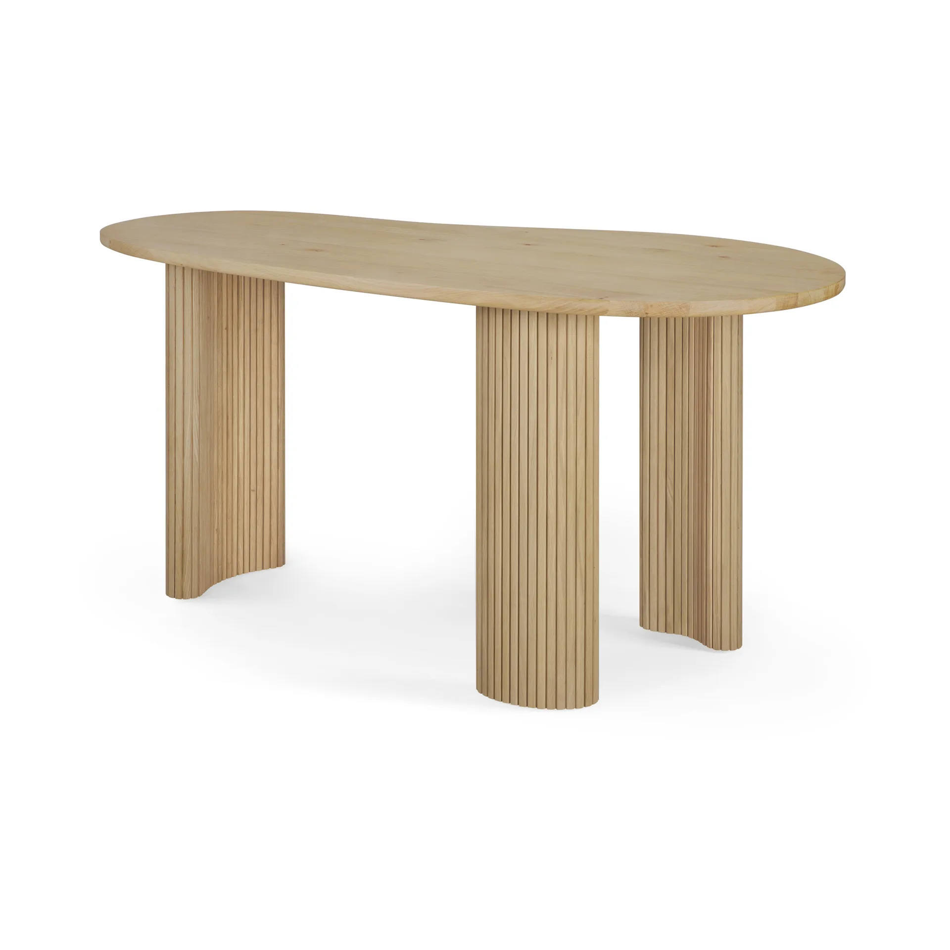 Escritorio Boomerang, Roble lacado, 160×83×76 cm Ethnicraft