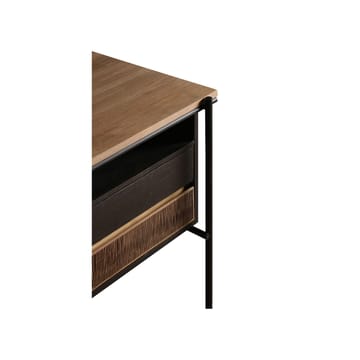 Escritorio con cajones Oscar  - Teak - patas de metal negras - Ethnicraft