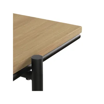 Escritorio Oscar - Roble macizo - estructura metálica negra - Ethnicraft