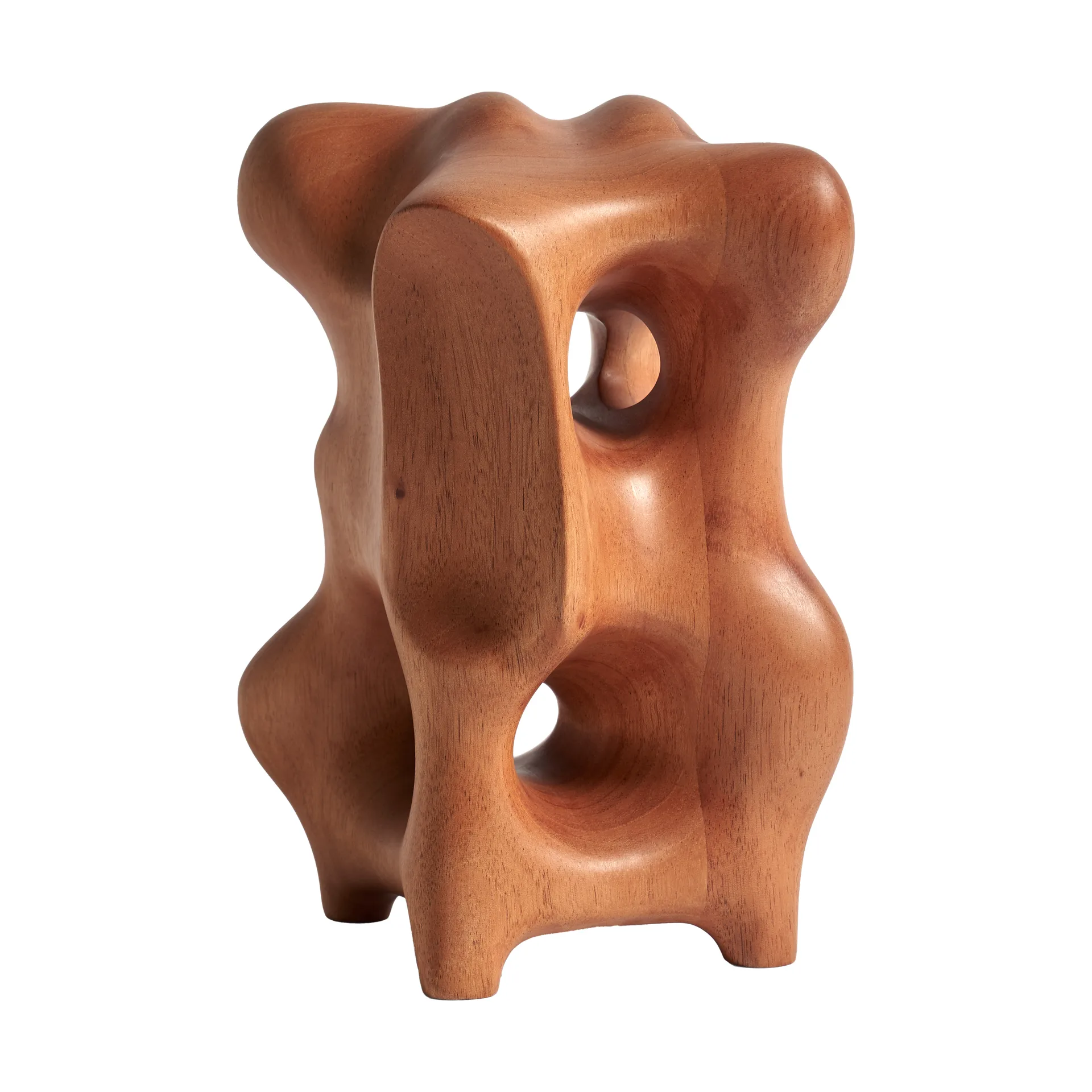 Escultura Organic 22 cm, Varnished mahogany Ethnicraft