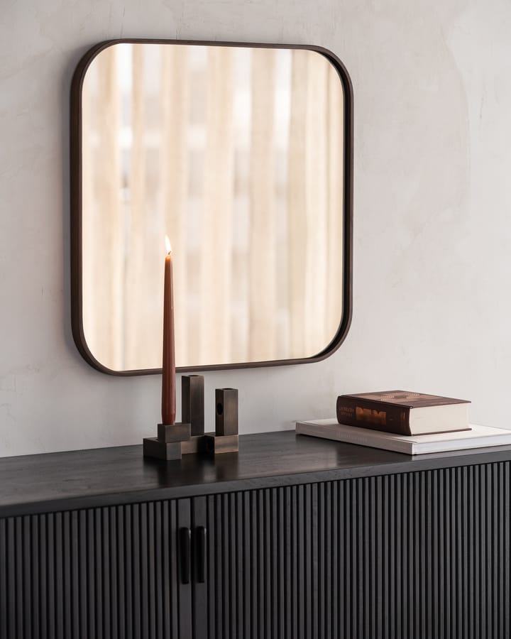 Espejo de pared Camber 60x60 cm, Bronze-wooden frame Ethnicraft