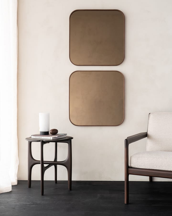 Espejo de pared Camber 60x60 cm, Bronze-wooden frame Ethnicraft