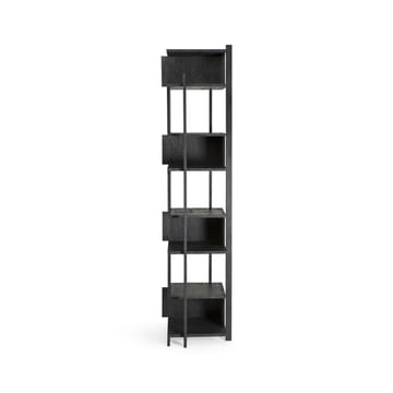 Estantería Abstract Column - Teak negra 203x49 cm - Ethnicraft