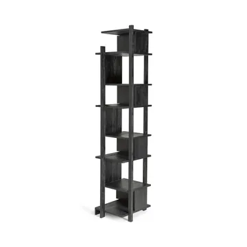 Estantería Abstract Column - Teak negra 203x49 cm - Ethnicraft