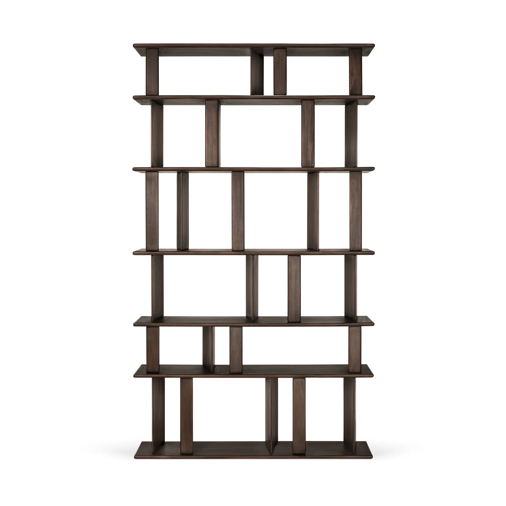 Estantería Block, Espresso mate mahogany, 120x207 cm Ethnicraft